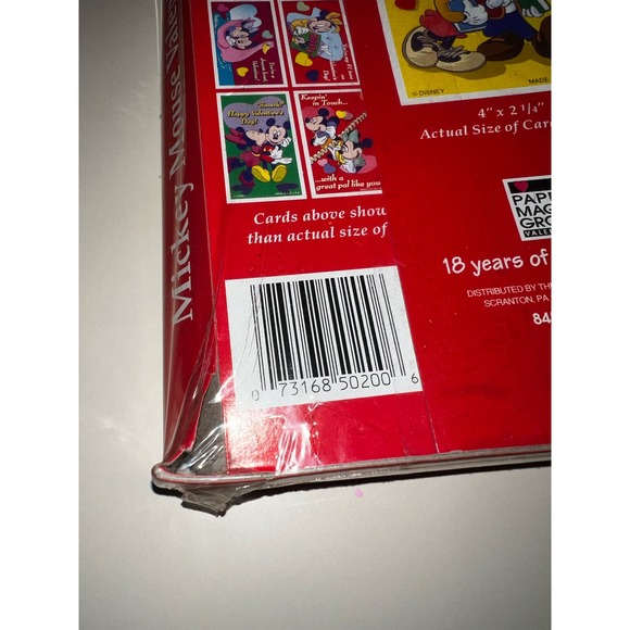 Vintage Minnie and Mickey Valentine cards - Picture 3 of 4